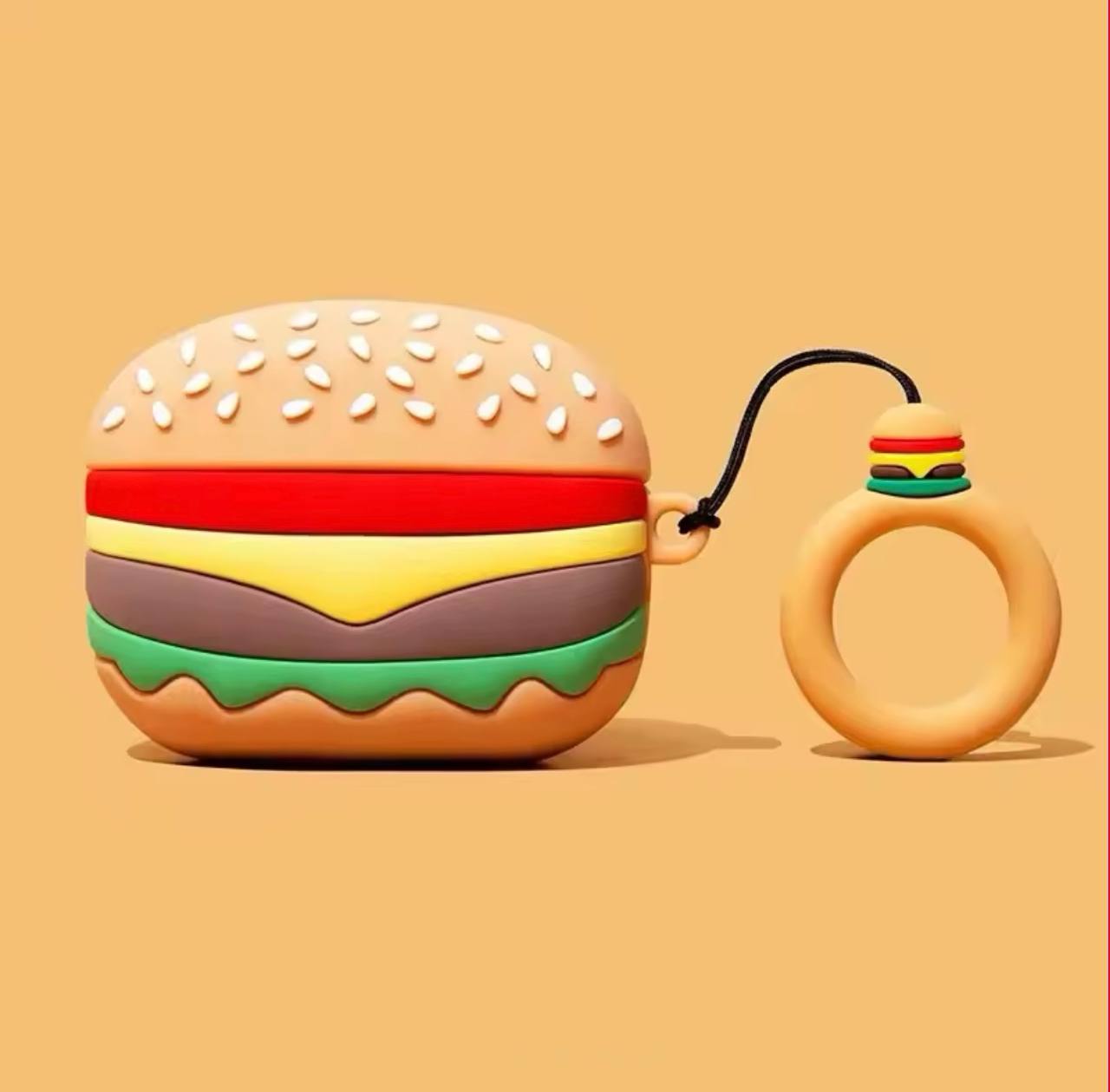 Kawaii Hamburger AirPods Case - Fun & Protective! π