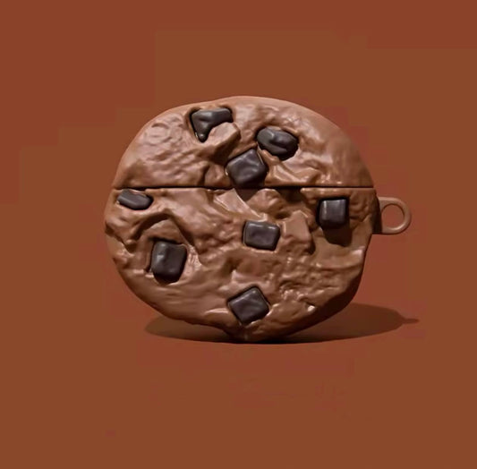 Cute Chocolate Cookie AirPods Case - Sweet & Protective! 🍪